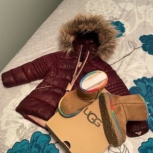 Ugg boots/Michael Kors coat..size8t/3t girl